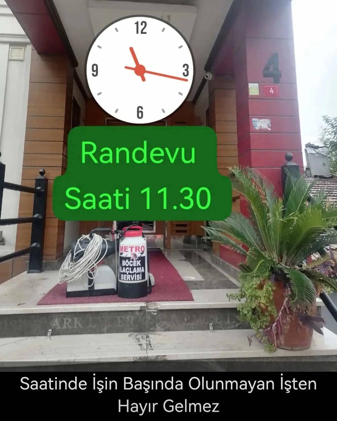 Metro Böcek İlaçlama Randevu Uygulaması 11